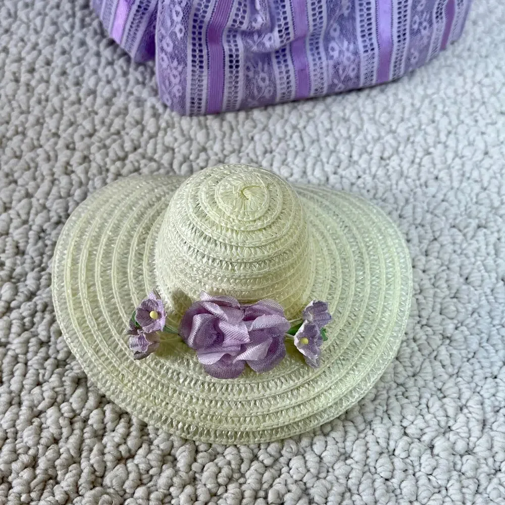 Effanbee Bridesmaid Doll 3302 1980's Red Hair Lavender Dress Hat